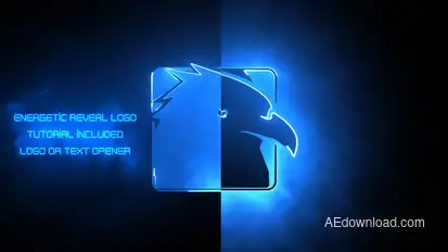 Energetic Reveal Logos Pack Video Displays template preview