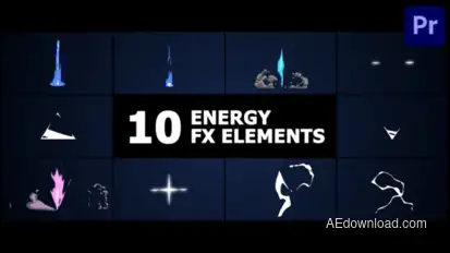 Energy Elements | Premiere Pro MOGRT Premiere Pro template preview