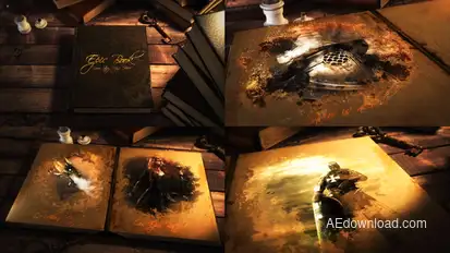 Epic Book Video Displays template preview