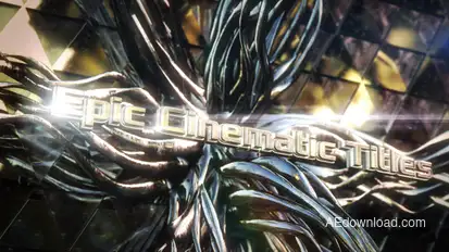 Epic Cinematic Titles Video Displays template preview