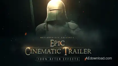 Epic Cinematic Trailer Video Displays template preview