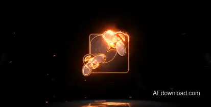 Epic Fire Logo Video Displays template preview