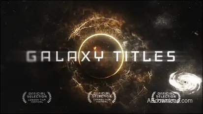 Epic Galaxy Titles Video Displays template preview
