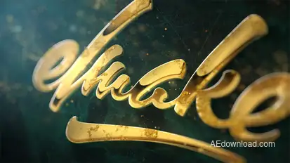 Epic Golden Logo Video Displays template preview