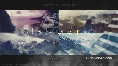 Epic Opener Cinematic Slideshow Video Displays template preview