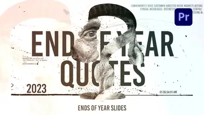 Epic Smoke Slides: Goodbye Old Year Premiere Pro template preview