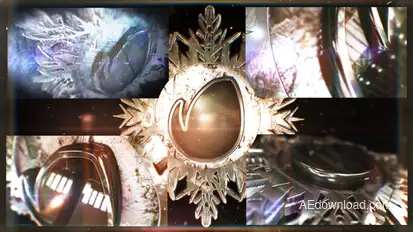 Epic Snowflake Logo Video Displays template preview