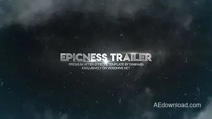 Epicness Trailer Video Displays template preview