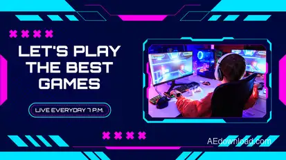 Esport Gaming Slides Promo MOGRT Premiere Pro template preview