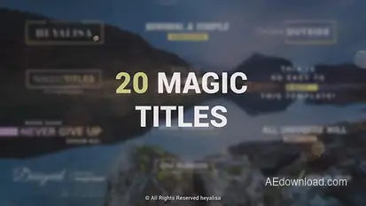 Essential // Minimal Simple Titles Pack Video Displays template preview