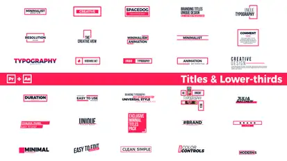 Essential Titles | Premiere Pro & After Effects Video Displays template preview
