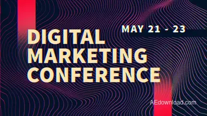 Event | Digital Marketing Conferention Video Displays template preview