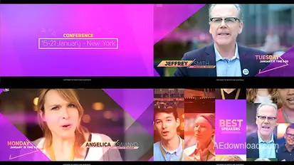 Event Presentation Video Displays template preview