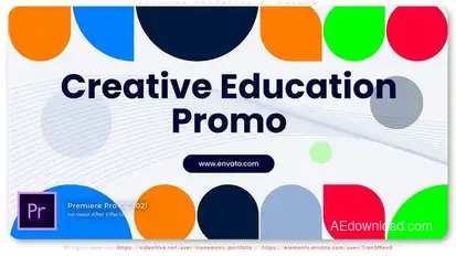 Exciting Education Slideshow Premiere Pro template preview
