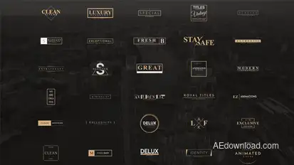 Exclusive Titles [4k] Video Displays template preview