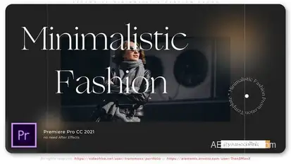 Expensive Minimalistic Fashion Promo Premiere Pro template preview