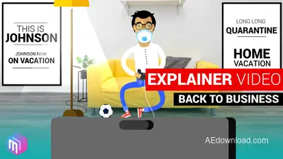 Explainer Video | Back to Business Video Displays template preview