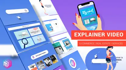 Explainer Video | Online Shop, Real Estate, Website, Services Video Displays template preview