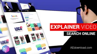 Explainer Video | Search and Find Online Video Displays template preview