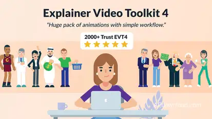 Explainer Video Toolkit 4 Video Displays template preview