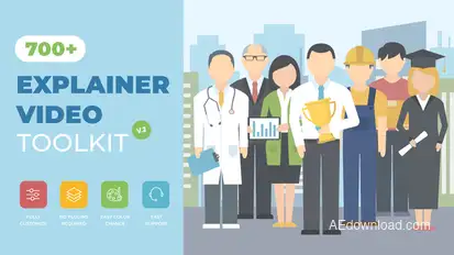 Explainer Video Toolkit Video Displays template preview