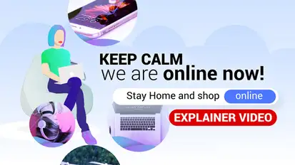 Explainer Video | We are online. Video Displays template preview