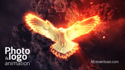 Explosion Logo Animation Video Displays template preview