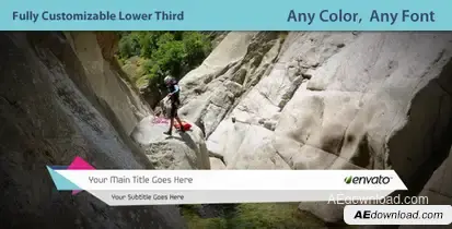 Extreme Lower Third Video Displays template preview