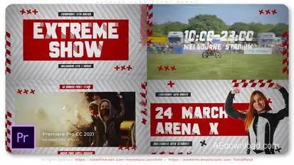 Extreme Show Event Promo Premiere Pro template preview