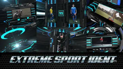 Extreme Sport Ident - Broadcast Package Video Displays template preview
