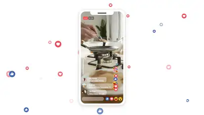 Facebook Live Stream Video Displays template preview