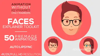 Faces | Explainer-Toolkit Video Displays template preview