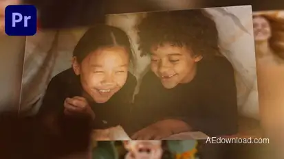 Family Album Slideshow Premiere Pro template preview