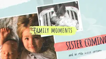 Family Moments Slideshow Video Displays template preview