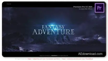 Fantasy and Adventure Trailer Premiere Pro template preview