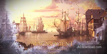 Fantasy Trailer Video Displays template preview