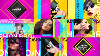 Fashion Broadcast Video Displays template preview