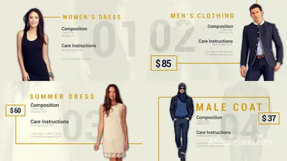 Fashion Collection Video Displays template preview
