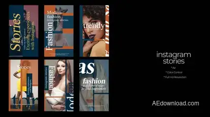 Fashion Insta Stories Premiere Pro template preview