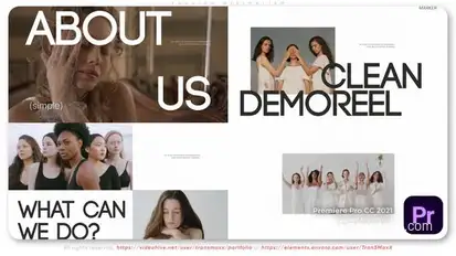 Fashion Minimalism Premiere Pro template preview