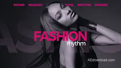 Fashion Rhythm Opener Video Displays template preview