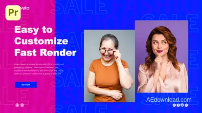 Fashion Sale Promo v2 Mogrt Premiere Pro template preview