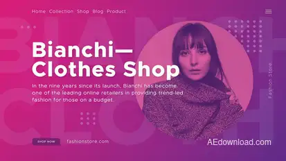 Fashion Shop Video Displays template preview