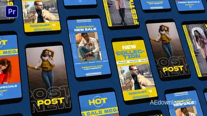 Fashion Stories Premiere Pro template preview