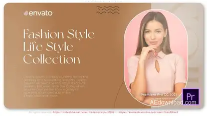 Fashion Style Premiere Pro template preview