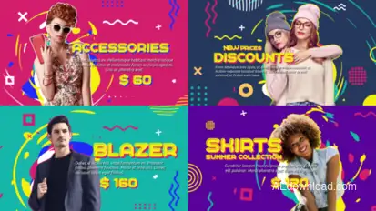 Fashion Top 10 Countdown Video Displays template preview