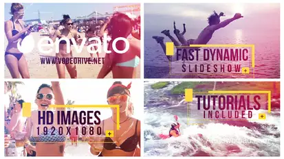 Fast Dynamic Slideshow Video Displays template preview