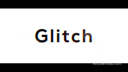 Fast Glitch Opener Video Displays template preview