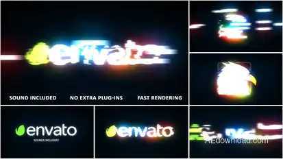 Fast Light Logo Reveal Video Displays template preview