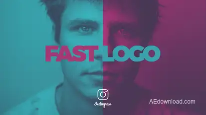 Fast Logo Intro Video Displays template preview